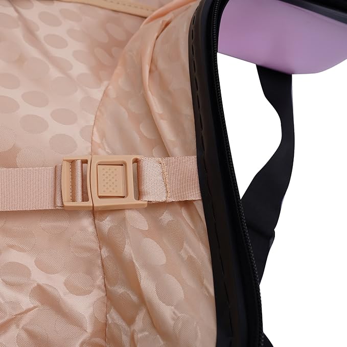 24"Kids Luggage Portable Kids Suitcase Children's Ride On Trolley Rolling Luggage with Wheels Carry Trolley Luggage with Password Lock Funny Kids Suitcases for Boys Girls Small Suitcase ABS+PC