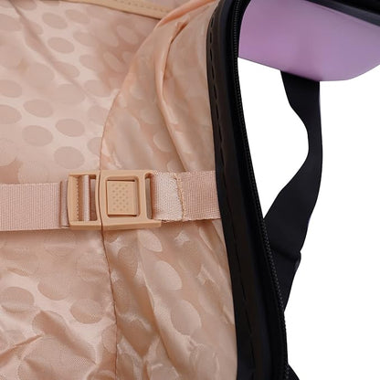 24"Kids Luggage Portable Kids Suitcase Children's Ride On Trolley Rolling Luggage with Wheels Carry Trolley Luggage with Password Lock Funny Kids Suitcases for Boys Girls Small Suitcase ABS+PC