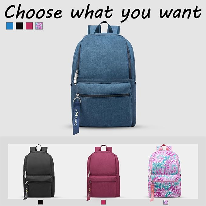 OMOUBOI Casual Daypacks Superbreak Backpack 14 inch Laptop Backpack for Women & Men Fits Tourism Business (Blue)