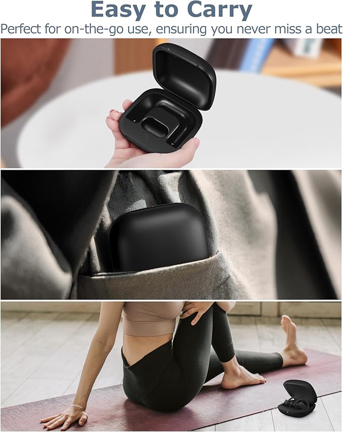 Charging Case Replacement Compatible with Powerbeats Pro - 700mAh Battery Portable Earbuds Charger Case with Bluetooth Pairing Black