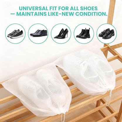 Shoe Washing Machine Bag, 2-Pack Reusable Shoe Bag for Washing Machine, 360° Deep Clean for Sneaker, Running Shoes,Bras, Delicates and Toys, Includes 2 Shoe Storage Dust Bags(Yellow)