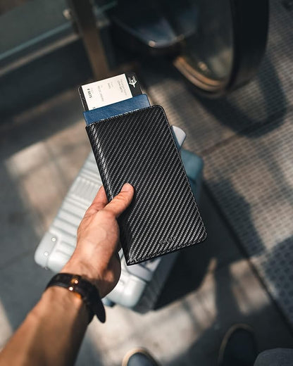 VULKIT Passport Holder Wallet RFID Blocking Travel Wallet for Men & Women