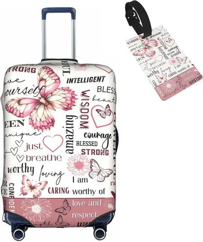 Travel Suitcase Protector African American Girl Elastic Protective Washable Luggage Cover With Concealed Zipper Suitable For 18-32 Inch(L (for 25-28 inch luggage))