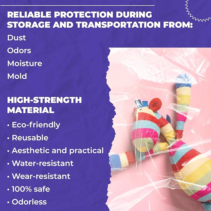 Disposable Drawstring Bags PE 2 Mil with Double Cotton Drawstrings