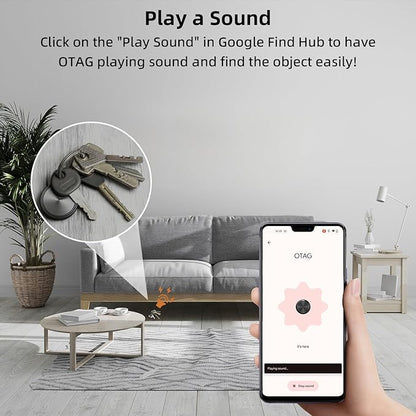 Android Tracker Tags 4 Pack Air Luggage Tracker Tags Compatible with Google Find Hub App (Android Only) Bluetooth Tracker Key Finder and Item Locator for Wallets, Backpack, Suitcases-Black