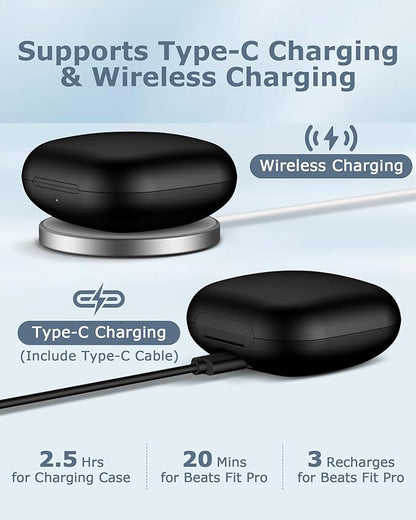 Charging Case Replacement Compatible with Beats Fit Pro - 700mAh Battery Wireless Earbuds Charger Case with Bluetooth Pairing