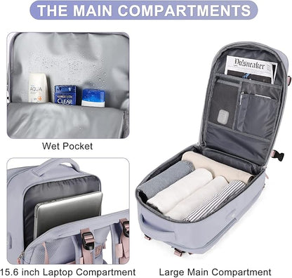Large Travel Backpack For Women Airline Approved Carry On Backpack Flight Approved Waterproof Sports Luggage Backpack Casual Daypack Small Hiking Backpack