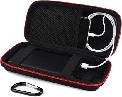 Power Bank Hard Travel Case Medium Compatible RAV Power 26800/20100/20000mAh, Anker Power Core 26800mAh/ PowerCore +26800mAh, INIU 10000mAh and Miady 10000/15000mAh (Medium Black)