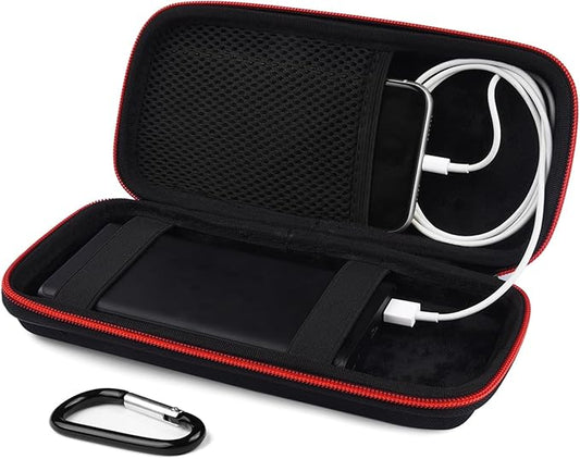 Power Bank Hard Travel Case Medium Compatible RAV Power 26800/20100/20000mAh, Anker Power Core 26800mAh/ PowerCore +26800mAh, INIU 10000mAh and Miady 10000/15000mAh (Medium Black)