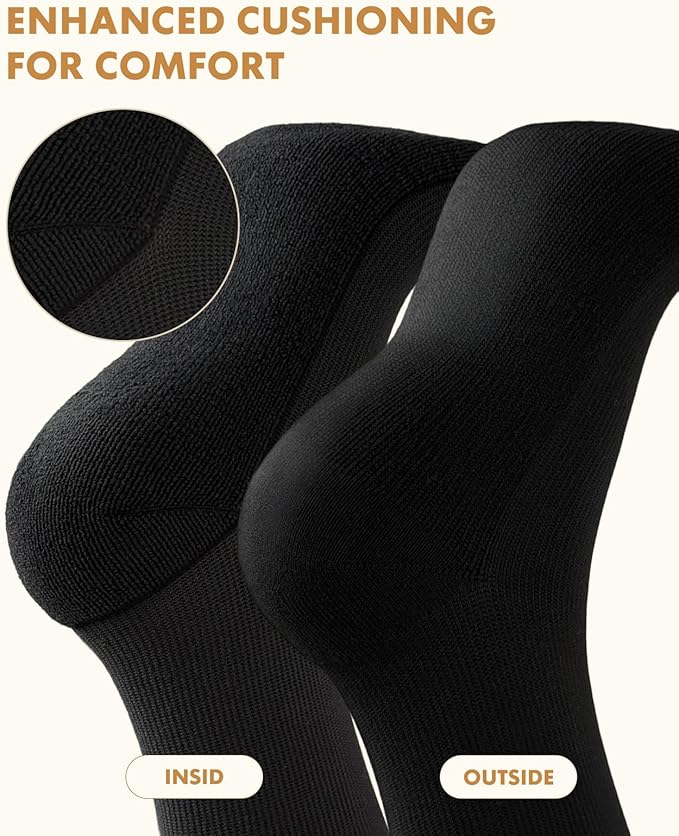 Cute Compression Socks for Women - 3 Pairs 20-30 mmHg Graduated Support Lightweight for Daily Wear Travel Nurse