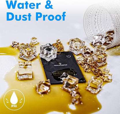 Wallet Tracker Card w/Wireless Charging [Apple MFi Certified] Rechargeable Thin Wallet Finder w/Find My (iOS Only), Item Finder for Luggage Tags, GPS Bluetooth Tracking, 80-100dB Alert