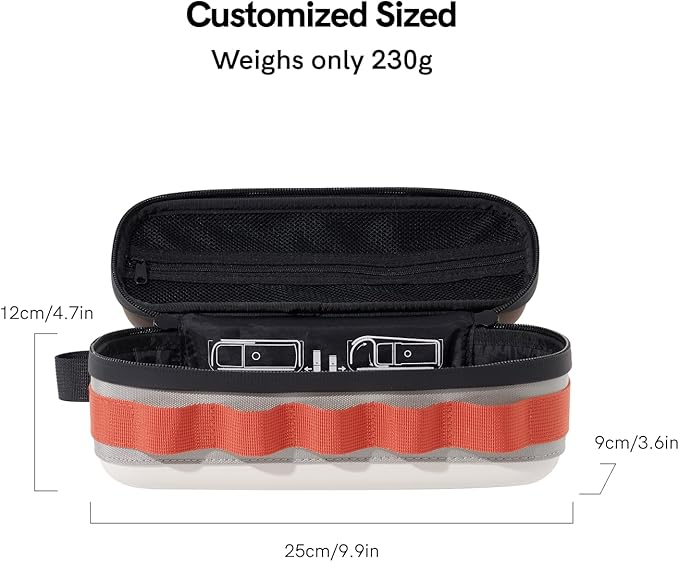 OutIn EVA Protective Case, Portable Hard Shell Travel Bag, Waterproof & Dirt-Resistant with Multi-Function Hand Carry or Hanging Outdoor Organizer Case, Compatible Nano, Mino & Fino