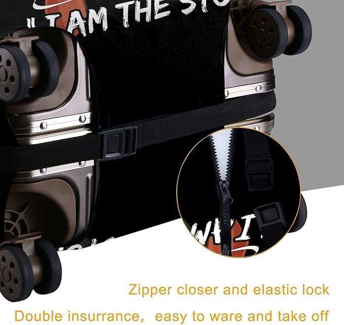 Travel Suitcase Protector African American Girl Elastic Protective Washable Luggage Cover With Concealed Zipper Suitable For 18-32 Inch(S (for 18--21 inch luggage))