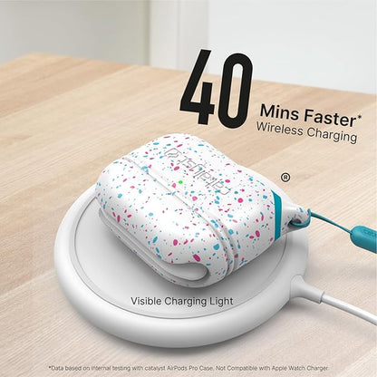 Catalyst Waterproof Case for AirPods Pro 2nd Generation and AirPods Pro 1st Generation - Wireless and USB-C Charging Compatible, One Piece Design, High Drop Protection Case with Lanyard