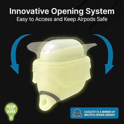 Catalyst Waterproof Case for AirPods 3rd Generation (2021) - Wireless and USB-C Charging Compatible AirPods 3rd Generation Case, Drop Protection Cover for AirPods 3 One Piece Design with Carabiner