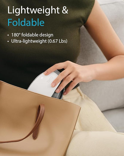 SKG Eye Massager with Heat, Bluetooth Music & Foldable Sleep Mask for Dry Eyes & Relaxation, Ideal for Travel, Work