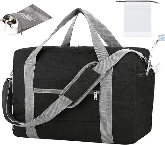 For Spirit Airlines Personal Item Bag 18x14x8 with Wet Pocket Foldable Travel Duffel Bag Underseat Carry on for Men & Women