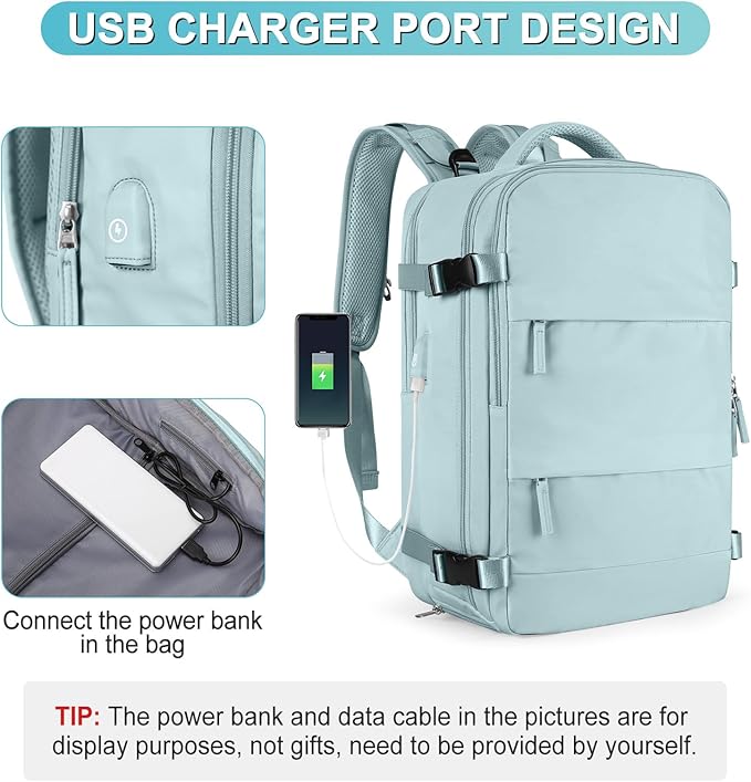 Large Personal Item Travel Backpack For Women Men Airline Approved Carry On Backpack Flight Approved Waterproof Sports Luggage Backpack Casual Daypack Small Hiking Backpack