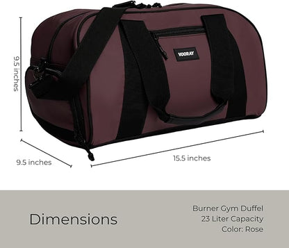 Vooray Burner Gym Duffel Bag, Gym Bag for Women and Men with Shoe Compartment, Weekender, Overnight & Travel Duffel for Sports and Workout