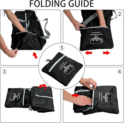 2 Packs Foldable Duffel Bag 30" / 75L Lightweight with Water Rresistant for Travel