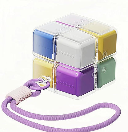 Weekly Pill Organizer, Travel 7 Day Pill Box Case with Magnetic Design, Easy Open Pill Container for 8 Compartments Portable Pill Case Medicine Holder for Vitamins Medication (Multicolor)