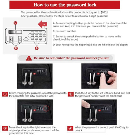 SHRRADOO Anti Theft Laptop Backpack Travel Backpacks with usb Charging Port for Women Men High School College Backpack Computer Bag Fits 17 Inch Laptop,Red