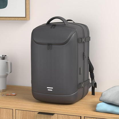 Carry on Backpack for Women Men 40L Flight Approved Travel Backpack Fit 17 Inch Laptop with USB Charging Expandable Business Weekender