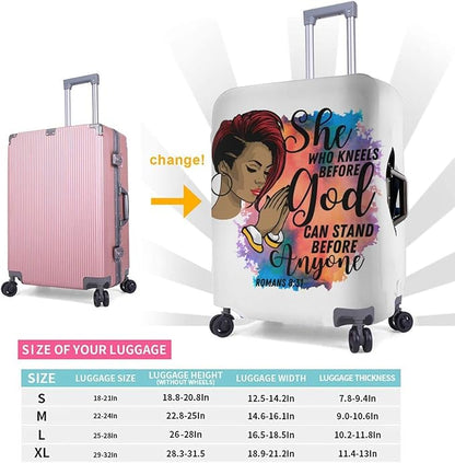 Travel Luggage Cover Washable Suitcase Protector Anti-Scratch Suitcase Cover Fits 18-32 Inch Luggage(S (for 18--21 inch luggage))