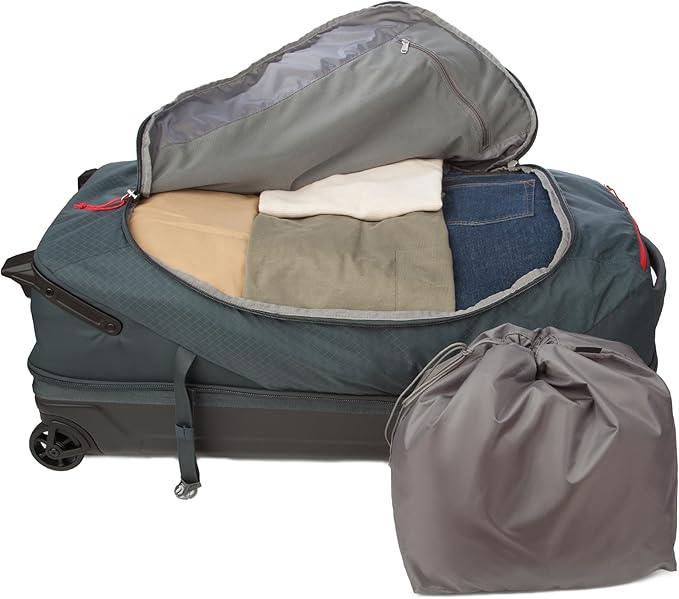 Eddie Bauer Expedition 34 Duffel 2.0 - Lightweight Travel Luggage Made From Rugged Polycarbonate and Nylon, Storm