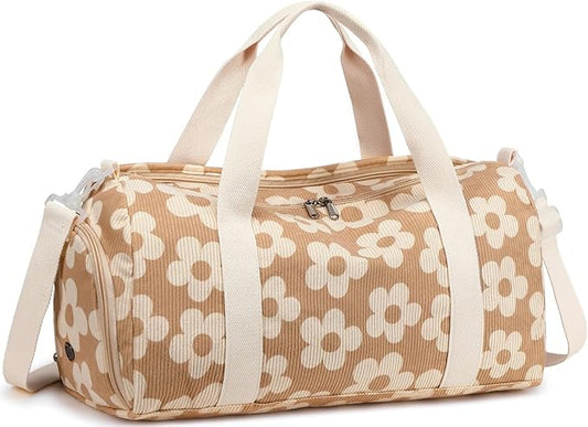 BLUBOON Duffle Bag Girls Kids Cute Gym Bag with Shoes Compartment & Wet Separation Waterproof Sports Overnight Travel Bag