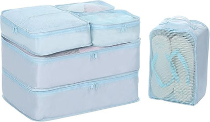 JJ POWER Travel Packing Cubes, Luggage Organizers with Shoe Bag