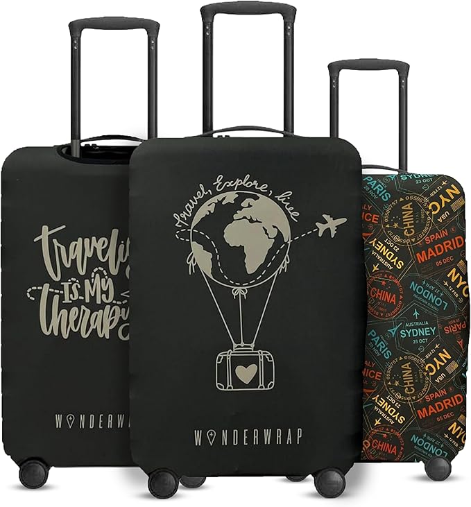 Reversible Travel Luggage Cover - Washable, Anti-Scratch Suitcase Cover | TSA Approved Luggage Cover Protector