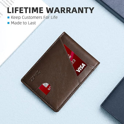 Zitahli Wallet for Men Slim 11 Credit Card Holder RFID Blocking Small Men's Wallet Bifold Minimalist Front Pocket With Mens Gifts Box