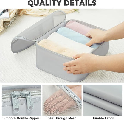 BAGAIL 9 Set Packing Cubes Luggage Packing Organizers for Travel Accessories