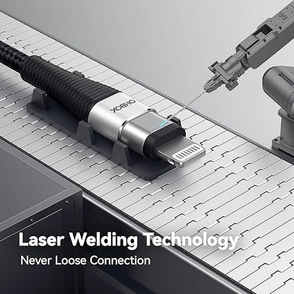 iPhone Charger 3 Pack 6 Ft [Apple MFi Certified] USB to Lightning Cable Fast Charging Cord Compatible with iPhone14/13/12/11 Pro Max/Pro/XS Max/XS/XR/X/8 Plus/8/7/iPad/iPod/AirPods, Black