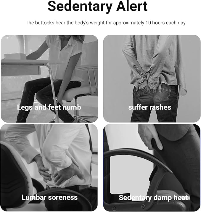 JNHEST Travel Seat Cushion, 3D Inflatable Seat Cushion for Long Flights, Portable Airplane Seat Travel Cushion, 49 airbags for Office Chairs & Wheelchair, Ergonomically Comfortable Pressure Relief.