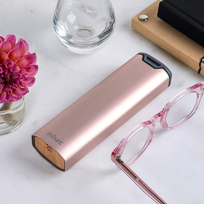 7 Day Weekly Pill Organizer by mbarc - Premium Stylish Aluminum and Wood Large Capacity Pill Box for Supplements, Pills, Vitamins and Medicine.