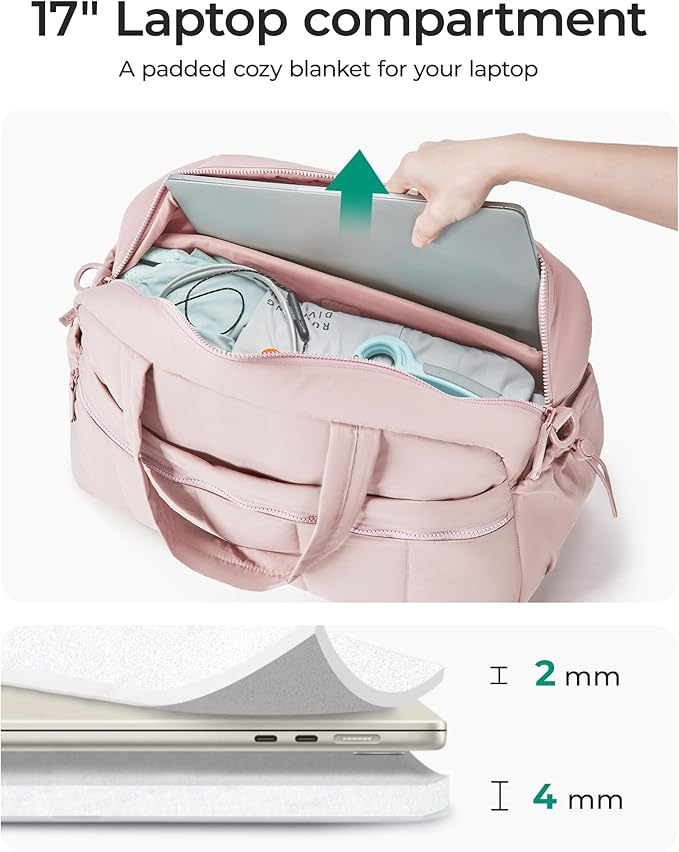 BAGSMART Gym Bag for Women, Duffle Bag for Travel with Wet Pocket, Lightweight Carry on Weekender Duffel, Water Resistant