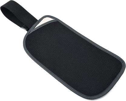 RFID Blocking Money Belt for Men Women, Slim Fanny Pack for Travel，Running,Conceal Waist Wallet for Passport Holder,Phone,Cash(Black Dark Grey)