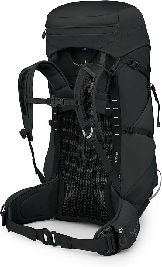 Osprey Tempest 44L Women's Lightweight Hiking Backpack - Daypack for Travel & Camping, Black/Coal Grey, M/L