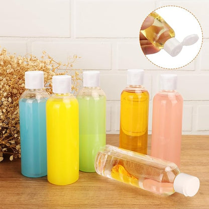 25 Pack 8 oz Plastic Bottles with White Top Caps, Clear Empty Bottles, Cosmetic Containers for Lotion and Shampoo, Cream, Travel-Friendly Bottles, BPA-Free for Liquids and Personal Care