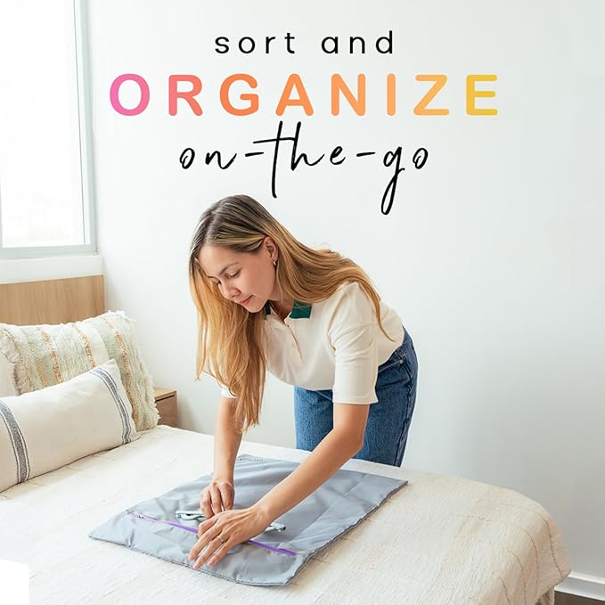 MUMI Travel Laundry Bag – Moisture & Smell-Proof Wash Bag with Folding Hanger & Outer Pouch | Large Washable Bags for Suitcase, Gym & Packing | Clothes Organizer for Trips & Storage - Orange