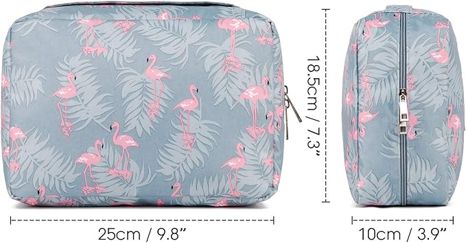 Narwey Small Hanging Travel Toiletry Bag for Women, Travel Bag for Toiletries, Makeup Bag Organizer Cosmetic Bags Make Up Bags for Girls