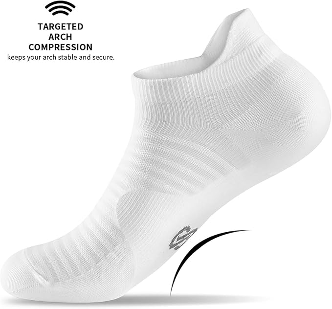Compression Running Ankle Socks Low Cut(6 Pairs) for Men & Women