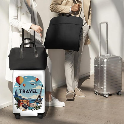 ANNA QUEEN Travel Luggage Cover Suitcase Protector Suitcase Cover Anti-Scratch,Stretchable Bag Cover Washable Durable Polyester with Elastic Hem with Zipper Closure