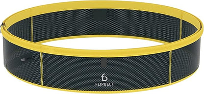 FlipBelt Lightweight Running Air Belt, Fitness and Running Fanny Pack for Women and Men, Non Chafing Waist Band Pack for Phone, Keys, Money, Moisture Wicking Storage Belt, USA Company