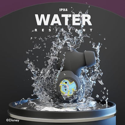 Disney Lilo and Stitch Bluetooth Earbuds w/Charging Case- Wireless Headphones w/Built-in Mic+ Up to 30 Hrs Playtime- Lilo and Stitch Gifts for Girls,Boys,Women,Men,All Fans of Lilo and Stitch Stuff