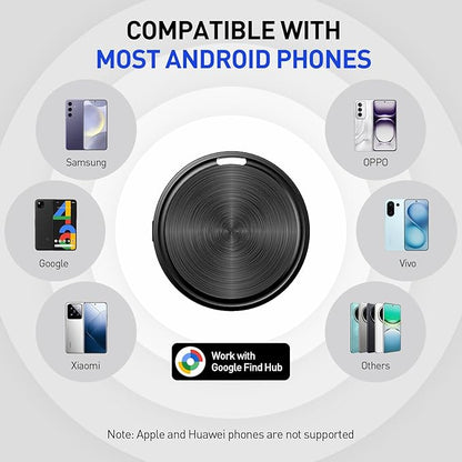 Air Tags-2 Pack Android Luggage Tracker Works with Google Find Hub App(Android Only), Loud Sound, Replaceable Battery, for Keys, Suitcase, Backpack, Wallet