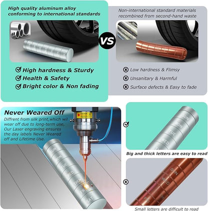 Aluminium Travel Pill Organizer,Weekly Metal Pill Case,Pill Holder, Moisture Proof Waterproof Daily Pill Box 7 Day, Large Pill Container to Hold Vitamins,Medication,Supplements 【Light Blue】