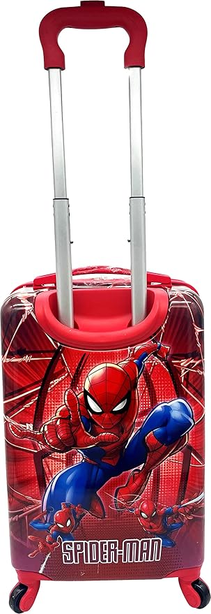 Fast Forward Kids Licensed Hard-Side 20” Spinner Luggage Lightweight Carry-On Suitcase (Spiderman - 2)
